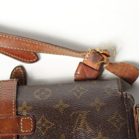 Louis Vuitton LV Shoulder Bag Crossbody Chantilly GM Brown Monogram Vintage - Picture 10 of 14
